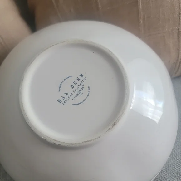 RESERVED Rae Dunn Stir Crazy Cream Ceramic Bowl - Picture 3 of 4